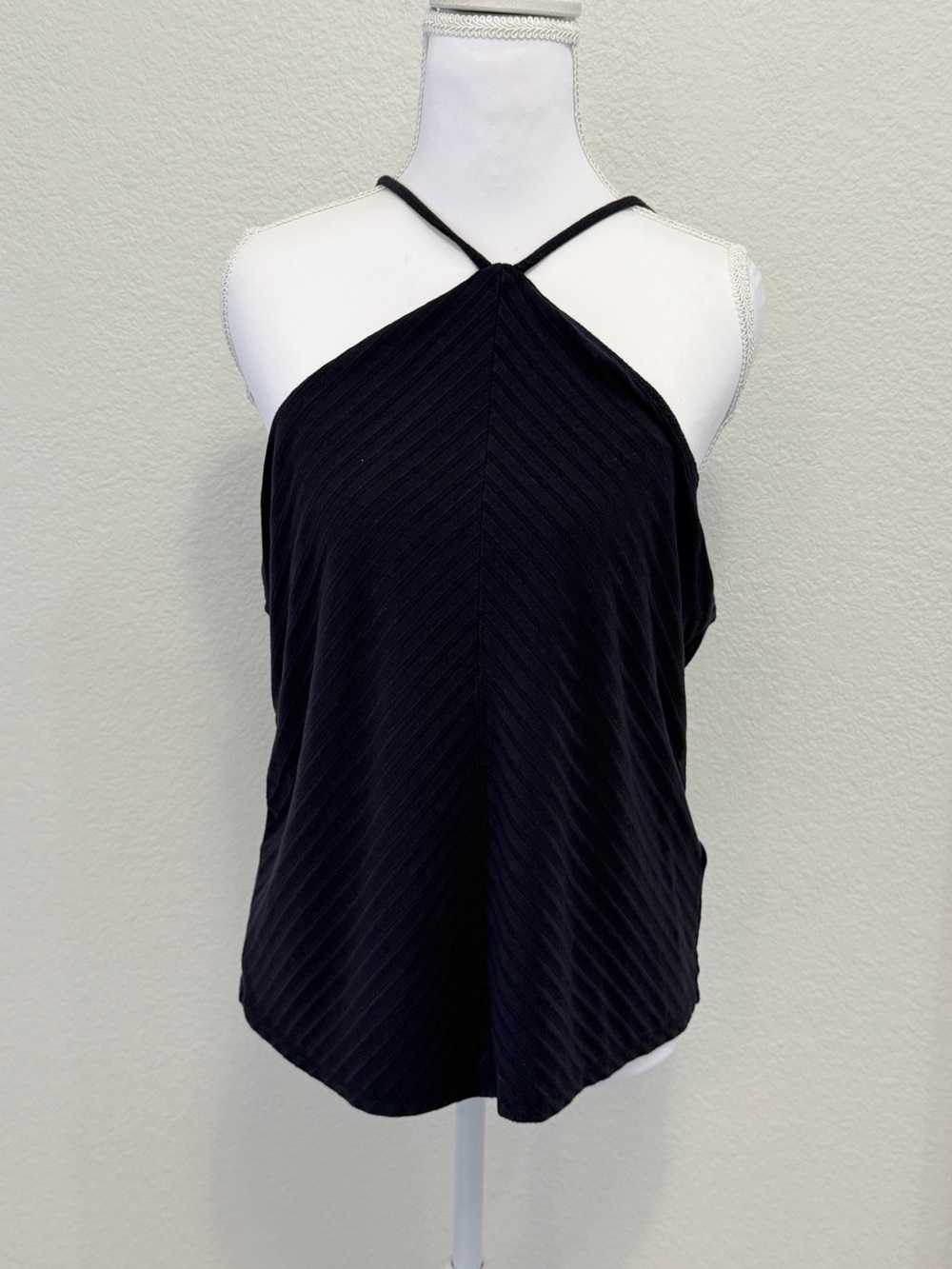Daily Ritual Navy Blue Halter Neck Top